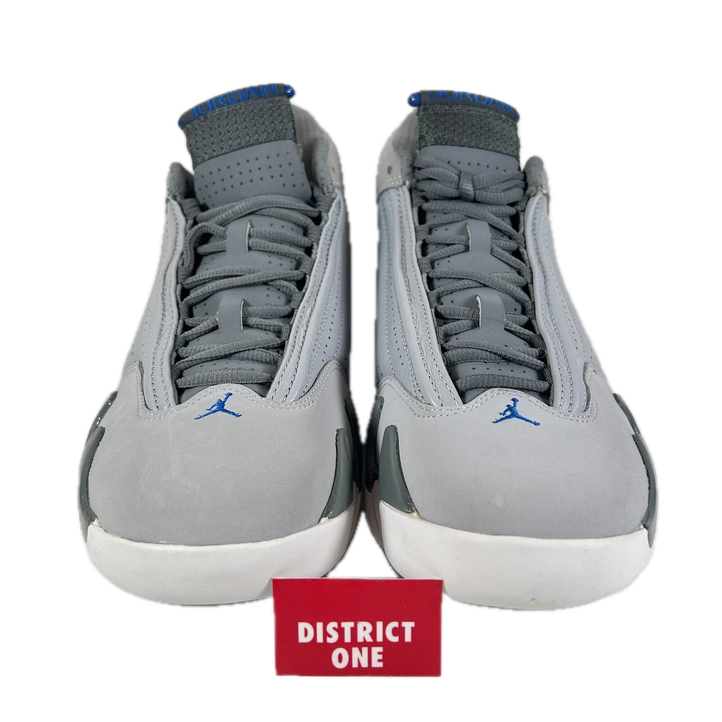 487471 004 Jordan 14 Retro Wolf Grey (2014) - 9.5 M (Midsoles Yellowing) (Replace Box)