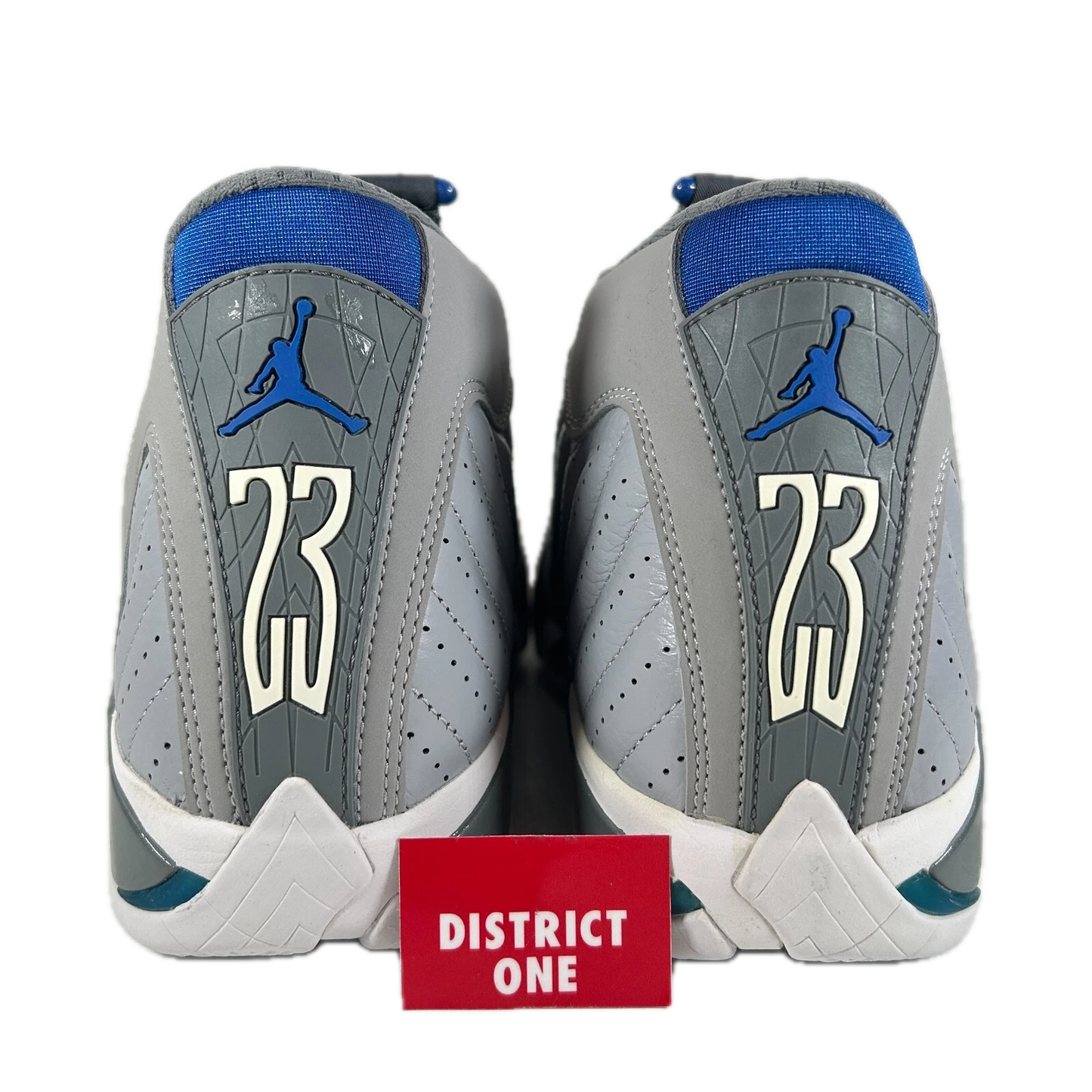 487471 004 Jordan 14 Retro Wolf Grey (2014) - 9.5 M (Midsoles Yellowing) (Replace Box)
