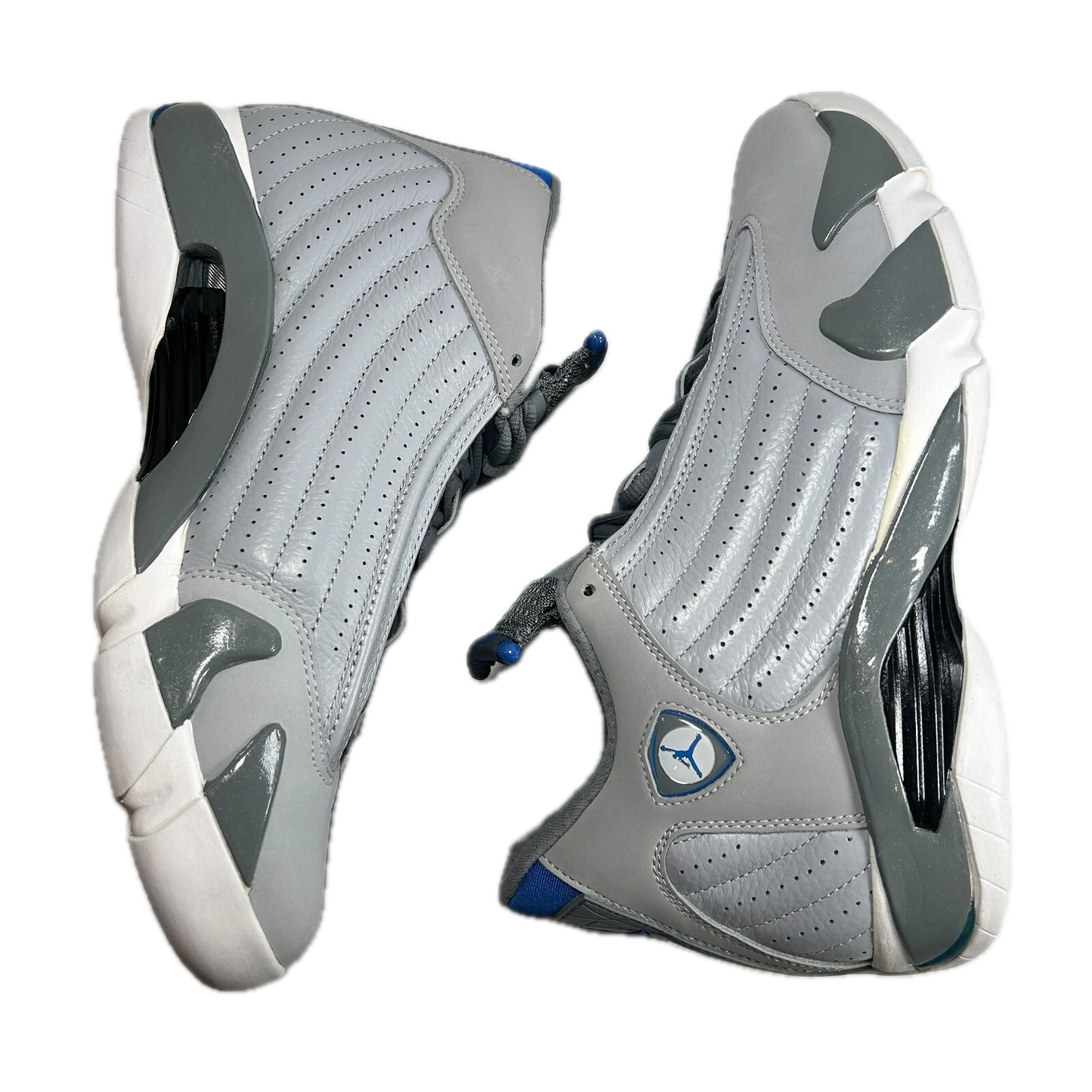 487471 004 Jordan 14 Retro Wolf Grey (2014) - 9.5 M (Midsoles Yellowing) (Replace Box)