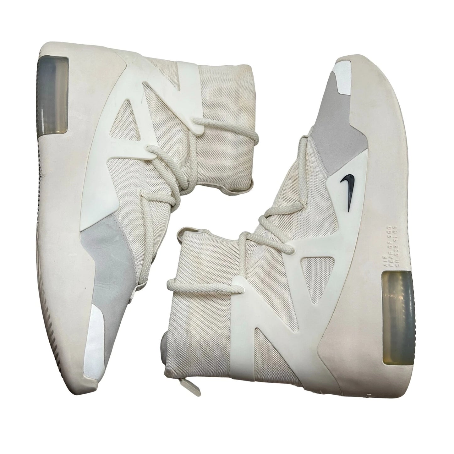 AR4237 100 Nike Air Fear Of God 1 Sail Black [USED] - 9 M (Used)