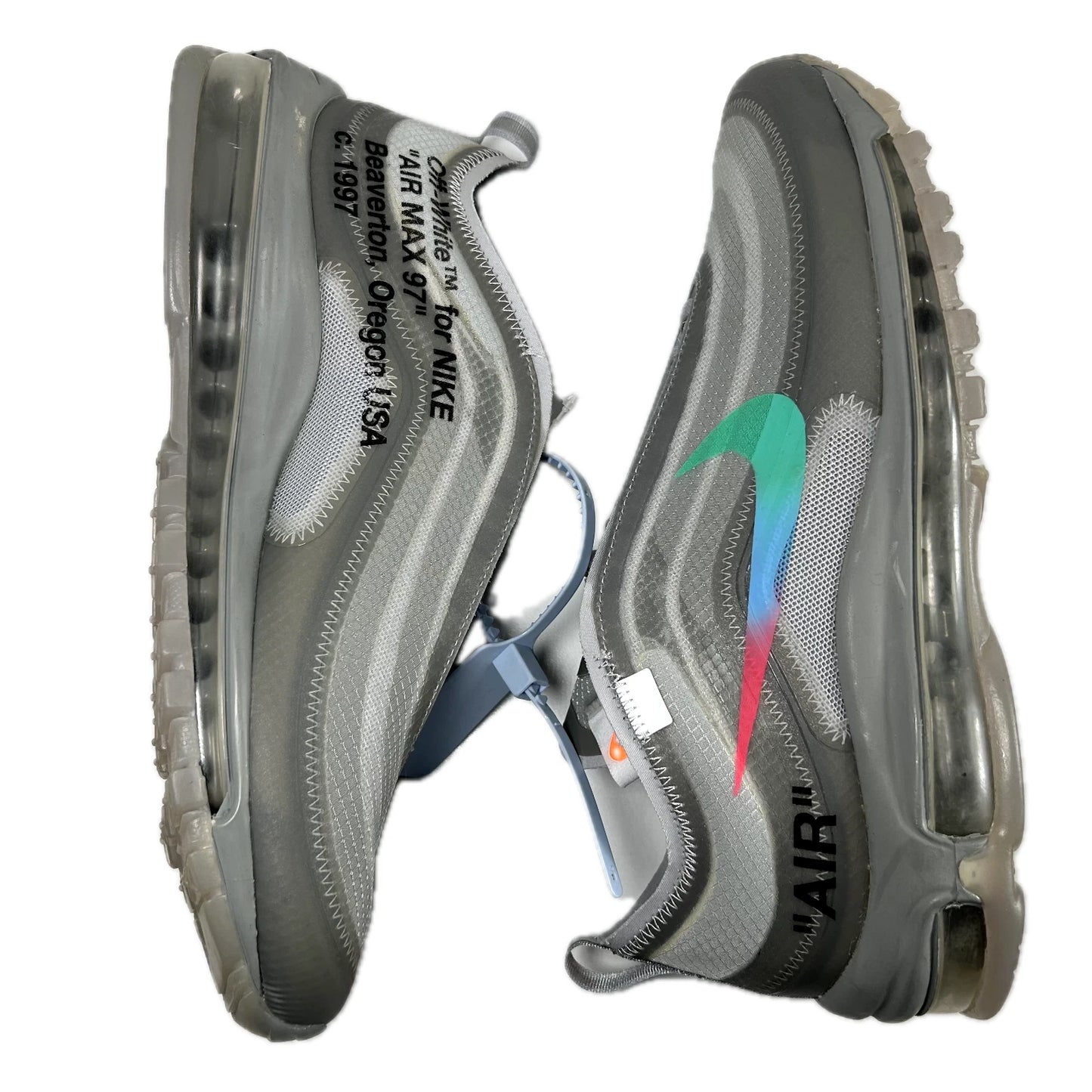 AJ4585 101 Nike Air Max 97 Off-White Menta [CONDITIONAL] - 8 M (Discoloration) (Replace Box)