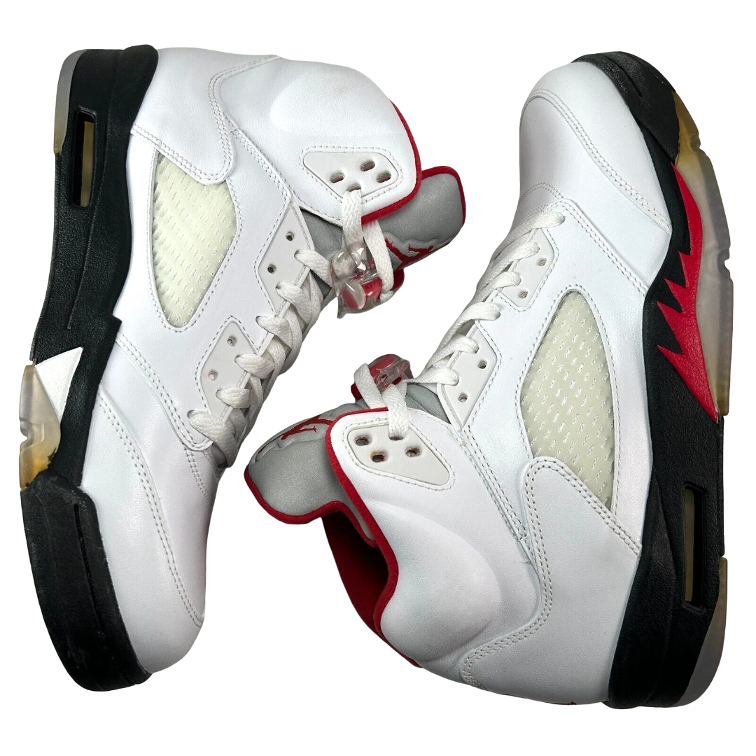 136027 100 Jordan 5 Retro Fire Red (2013) [CONDITIONAL] - 8.5 M (Yellowing)