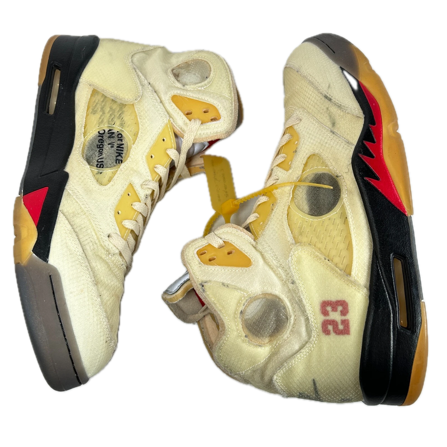 DH8565 100 Jordan 5 Off-White Sail [USED] - 14 M (Used) (No Box)
