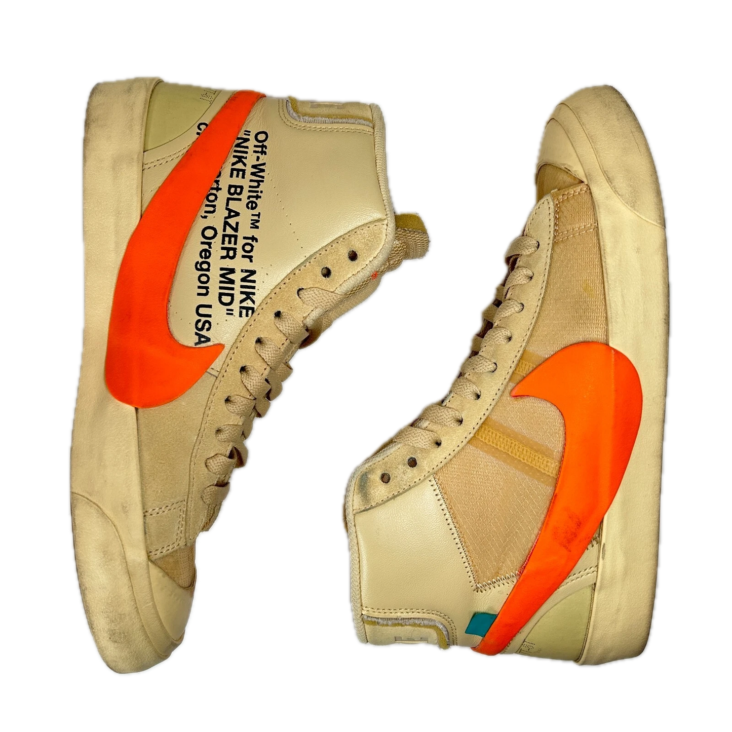 AA3832 700 Nike Blazer Off-White Orange [USED] - 7.5 M (Used)