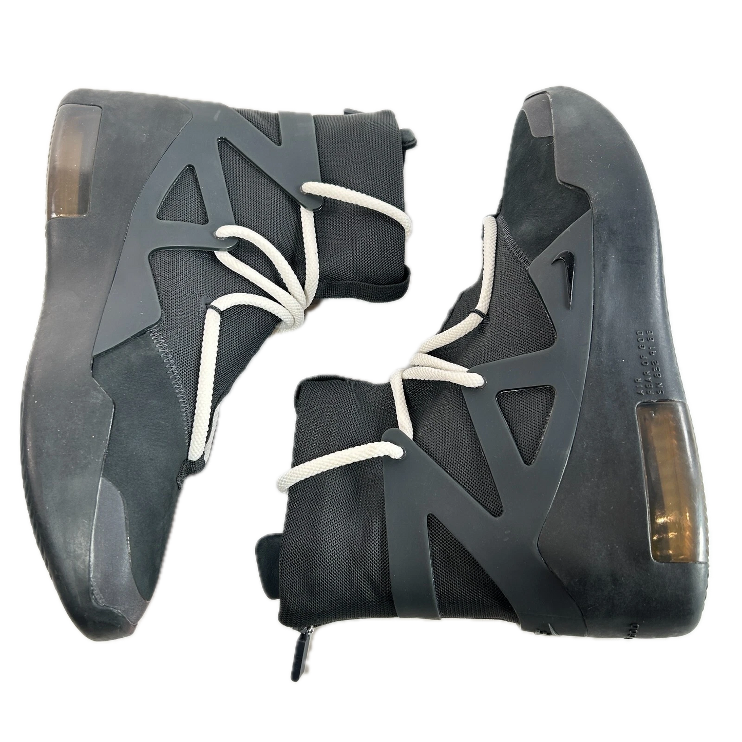 AR4237 005 Nike Air Fear of God 1 Triple Black [USED] - 9.5 M (Used2)