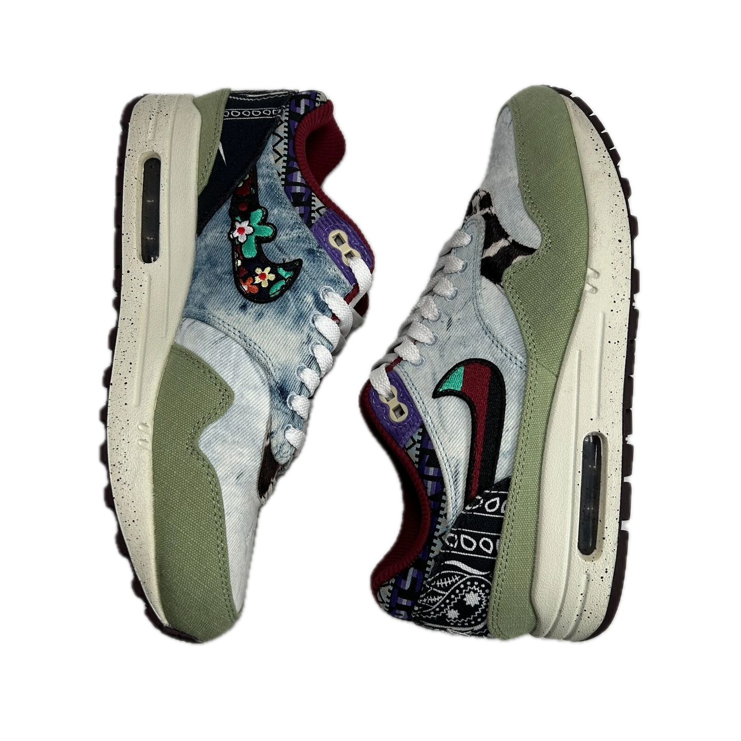 DN1803 300 Nike Air Max 1 Concepts Denim Olive Canvas [USED] - 7.5 M (Used)