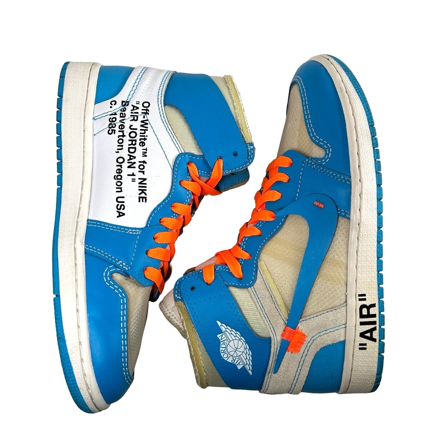 AQ0818 148 Jordan 1 Retro High Off-White UNC [USED] - 7 M (Used) (No Box)