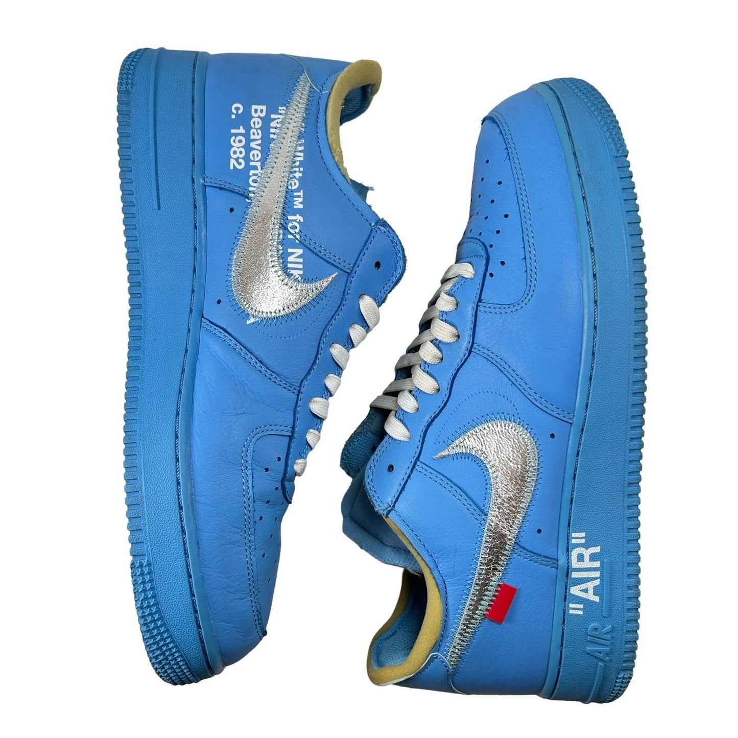 CI1173 400 Off White Nike Air Force 1 Low '07 MCA University Blue [USED] - 11 M (Used) (Replace Box)