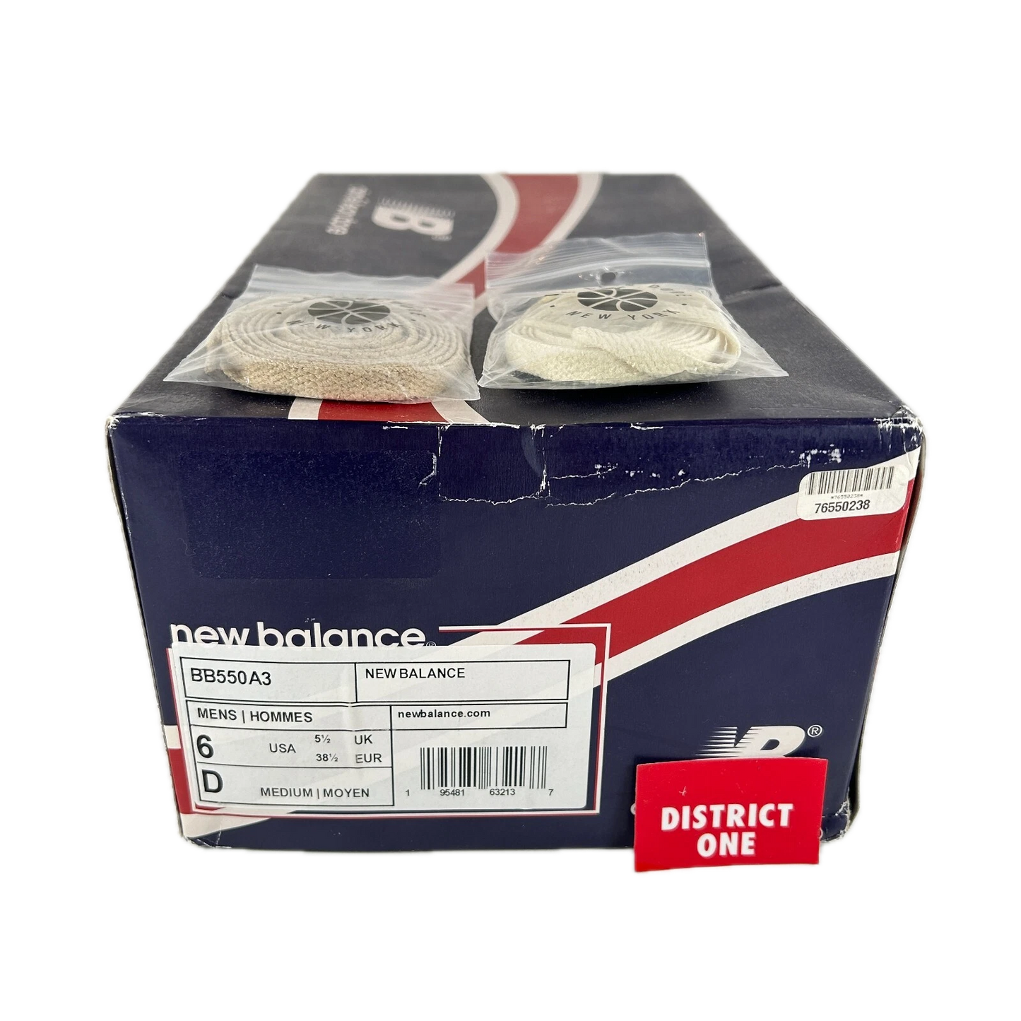 BB550A3 New Balance 550 Aime Leon Dore White Navy Red [USED] - 6 M (Used)