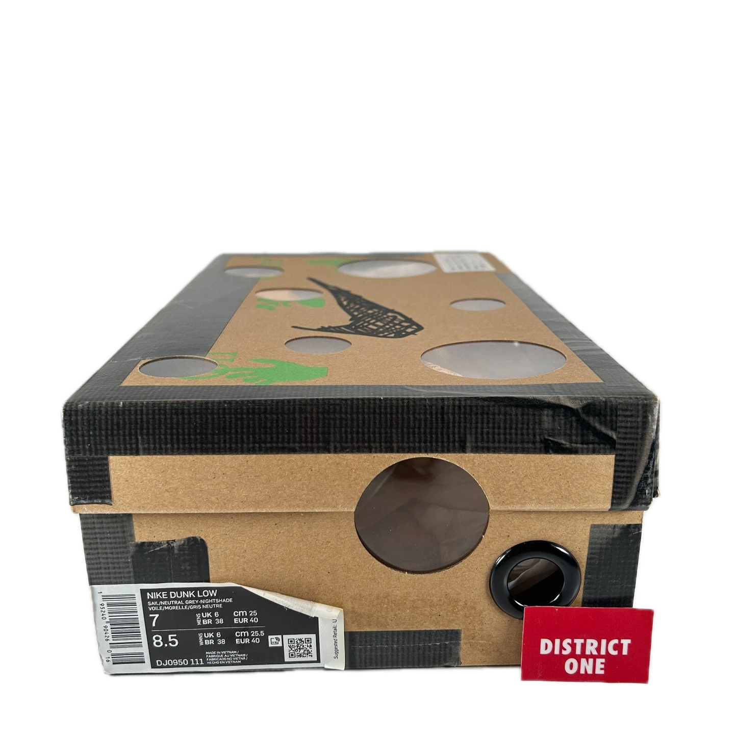 DJ0950 111 Nike Dunk Low Off-White Lot 16 [USED] - 7 M (Used)