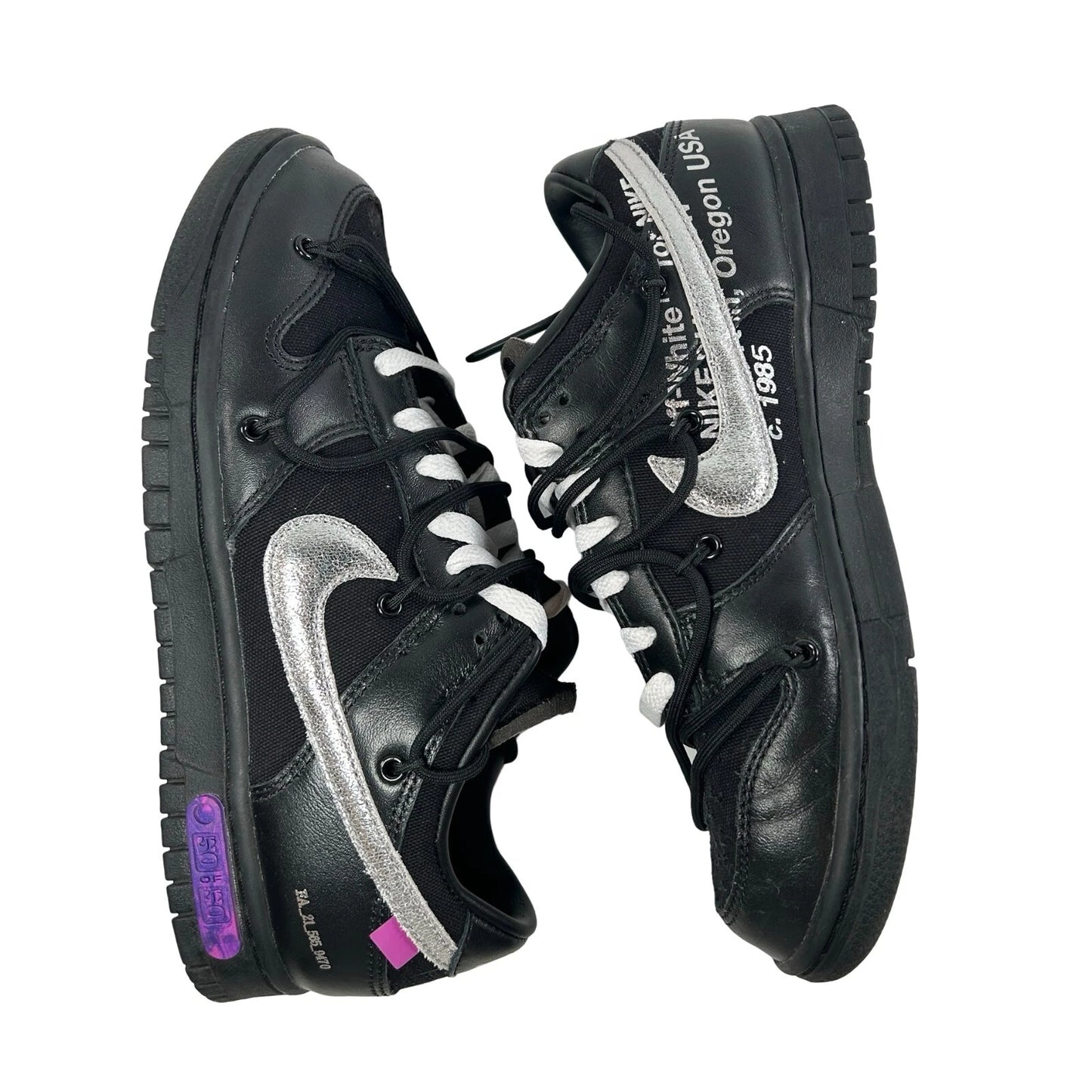 DM1602 001 Nike Dunk Low Off-White Lot 50 [USED] - 7.5 M (Used)