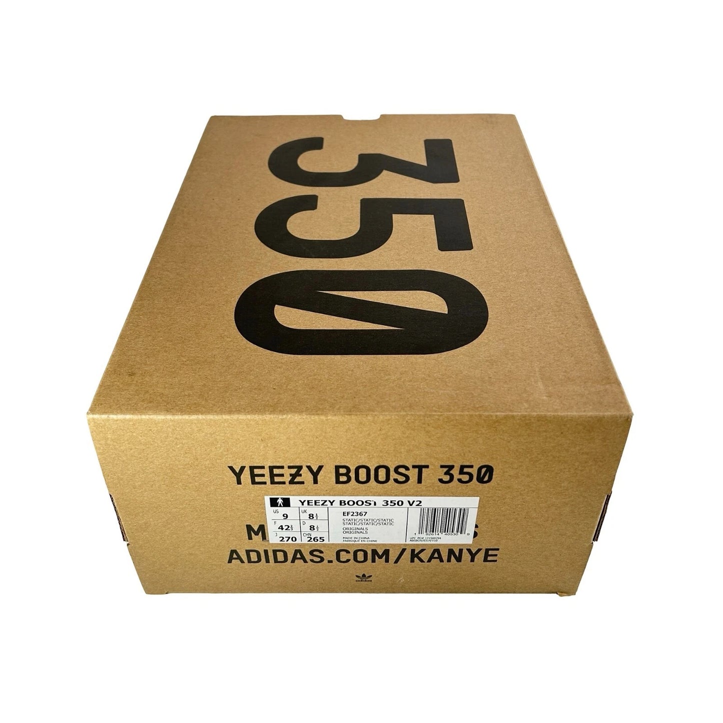 EF2367 adidas Yeezy Boost 350 V2 Static Reflective - 9 M (Yellowing)