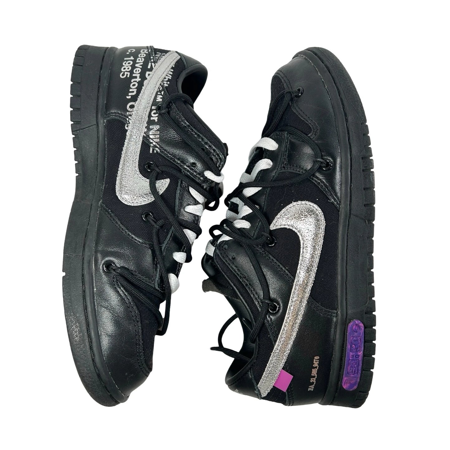 DM1602 001 Nike Dunk Low Off-White Lot 50 [USED] - 7.5 M (Used)