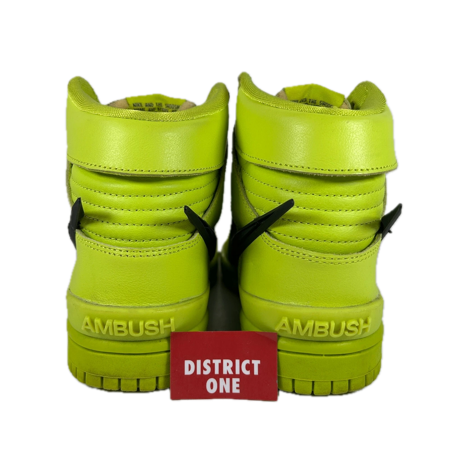 CU7544 300 Nike Dunk High AMBUSH Flash Lime [USED] - 4 M (Used) (No Box)