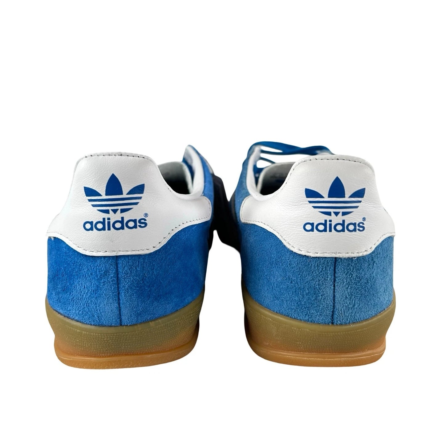 H06260 adidas Gazelle Indoor Blue Bird Gum - 8 M (Right Shoe Discolored)