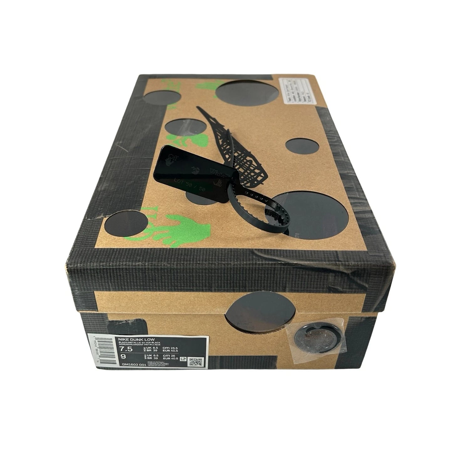 DM1602 001 Nike Dunk Low Off-White Lot 50 [USED] - 7.5 M (Used)