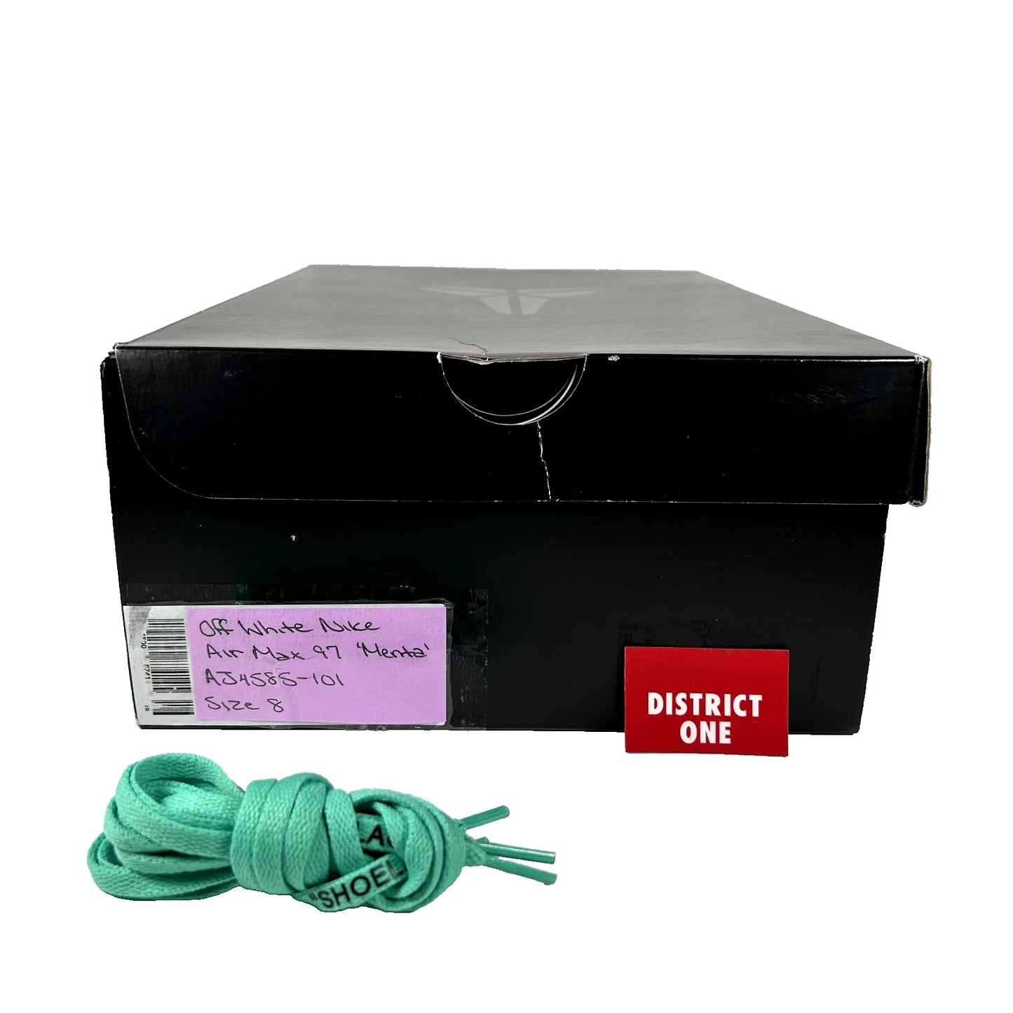 AJ4585 101 Nike Air Max 97 Off-White Menta [CONDITIONAL] - 8 M (Discoloration) (Replace Box)