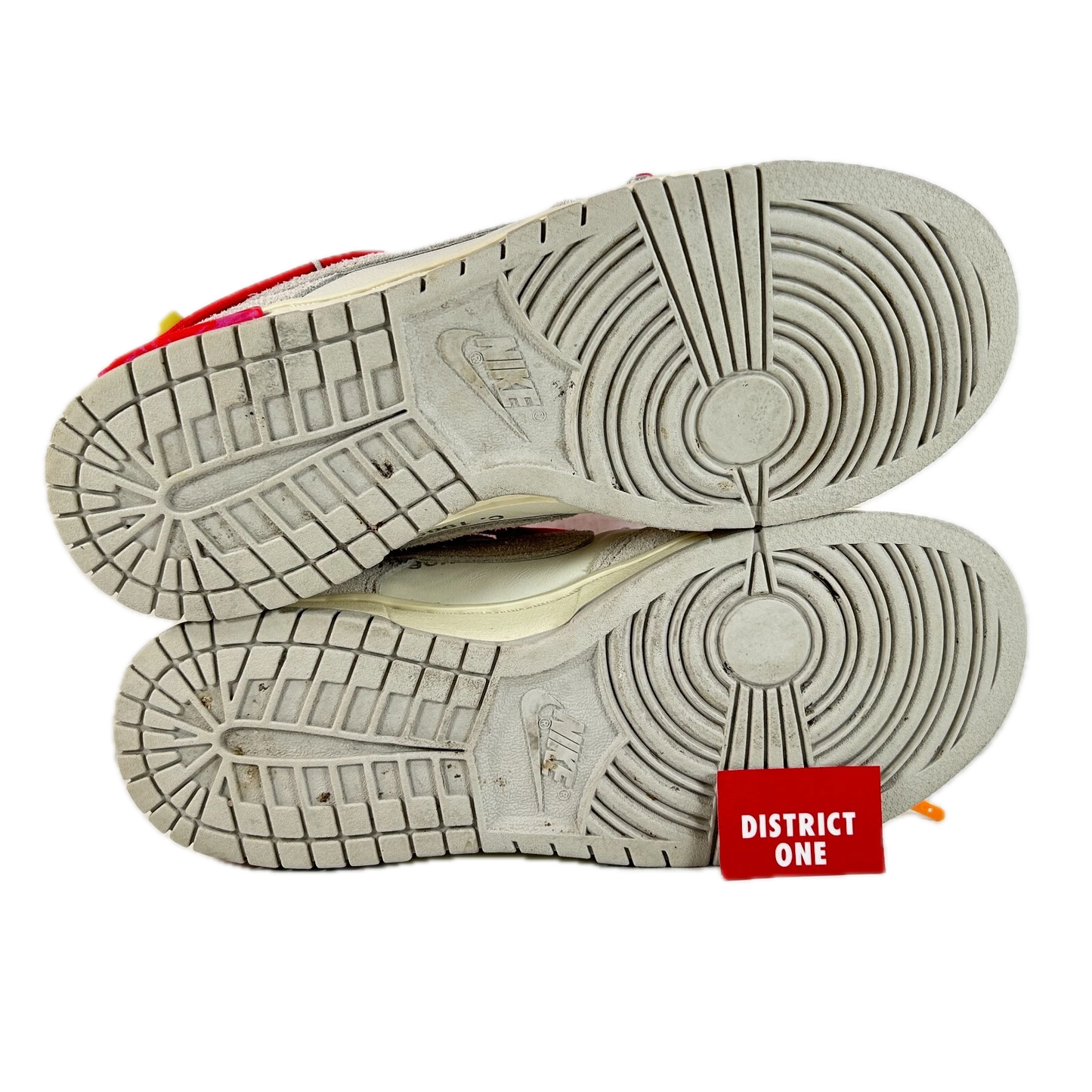 DJ0950 103 Nike Dunk Low Off-White Lot 40 [USED] - 8 M (Used)