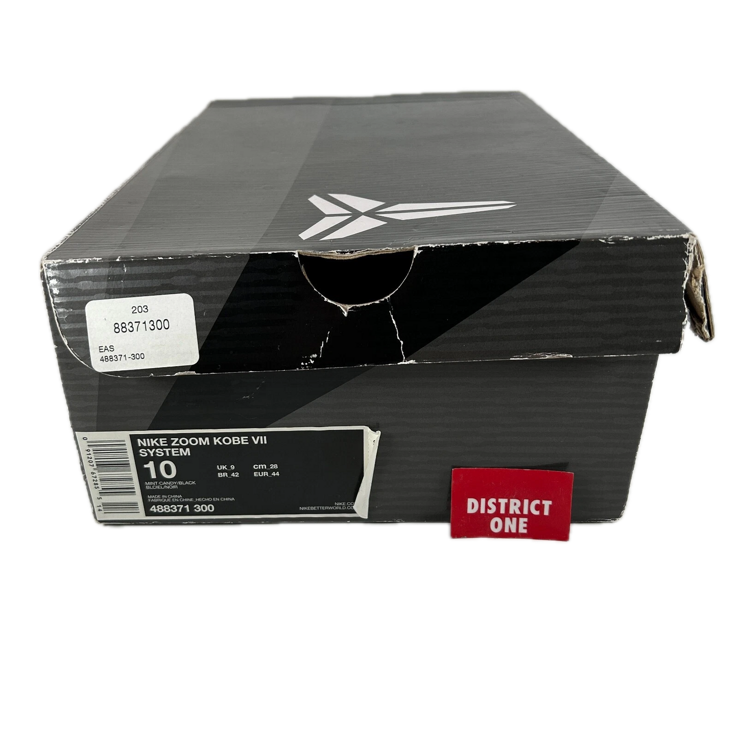 488371 300 Nike Kobe 7 Poison Dart Frog Mint (2012) [CONDITIONAL] - 10 M (Yellowing) (Damaged Lid)