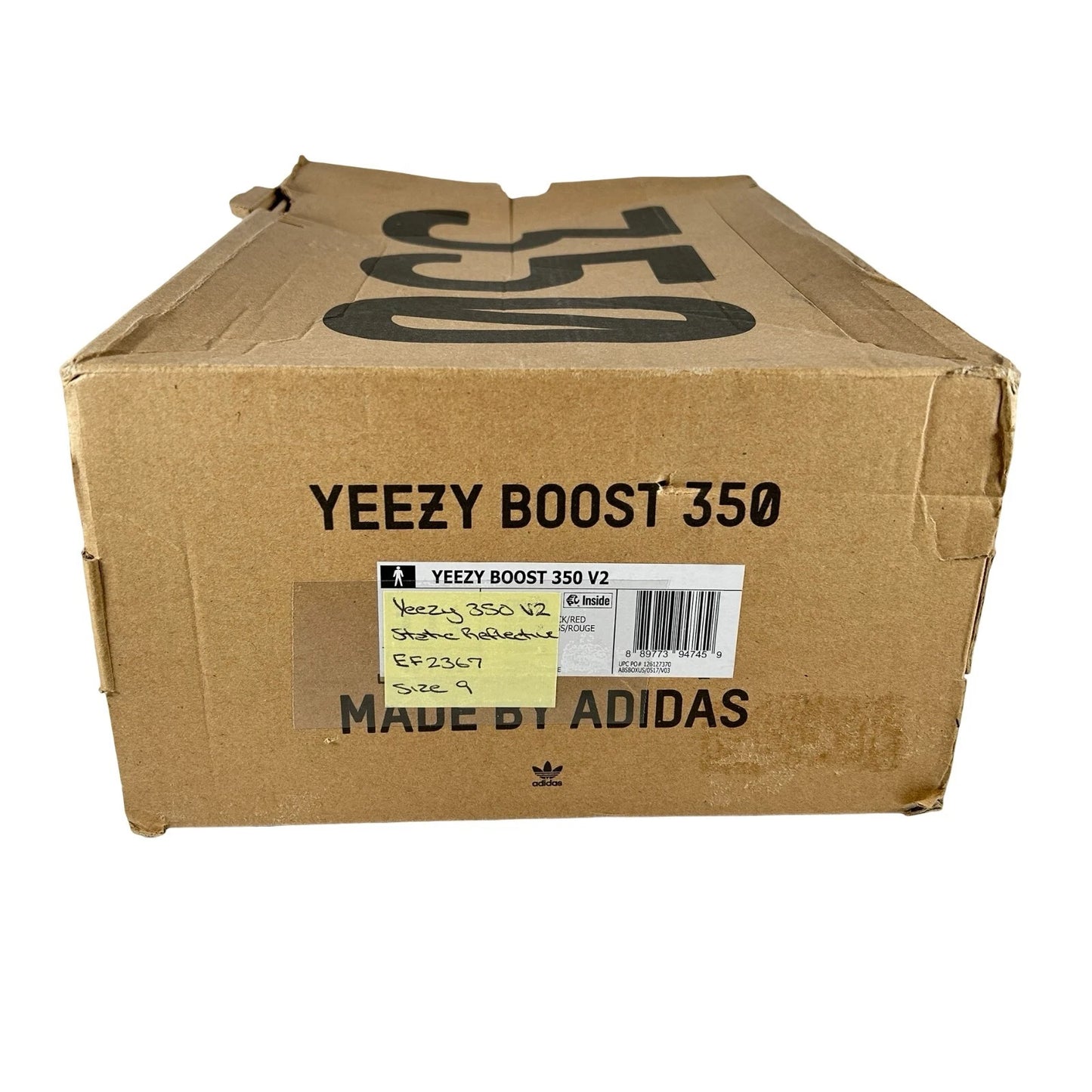 EF2367 adidas Yeezy Boost 350 V2 Static Reflective - 9 M (Yellowing) (Replace Box)