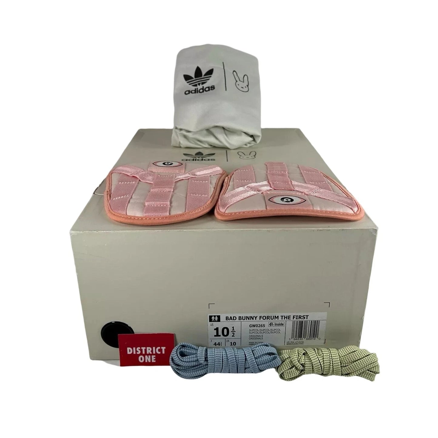 GW0265 Adidas Forum Low Bad Bunny Pink Easter [USED] - 10.5 M (Used)