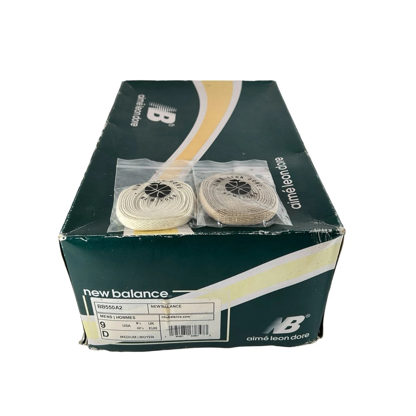 BB550A2 Aime Leon Dore New Balance 550 Natural Green [USED] - 9 M (Used)
