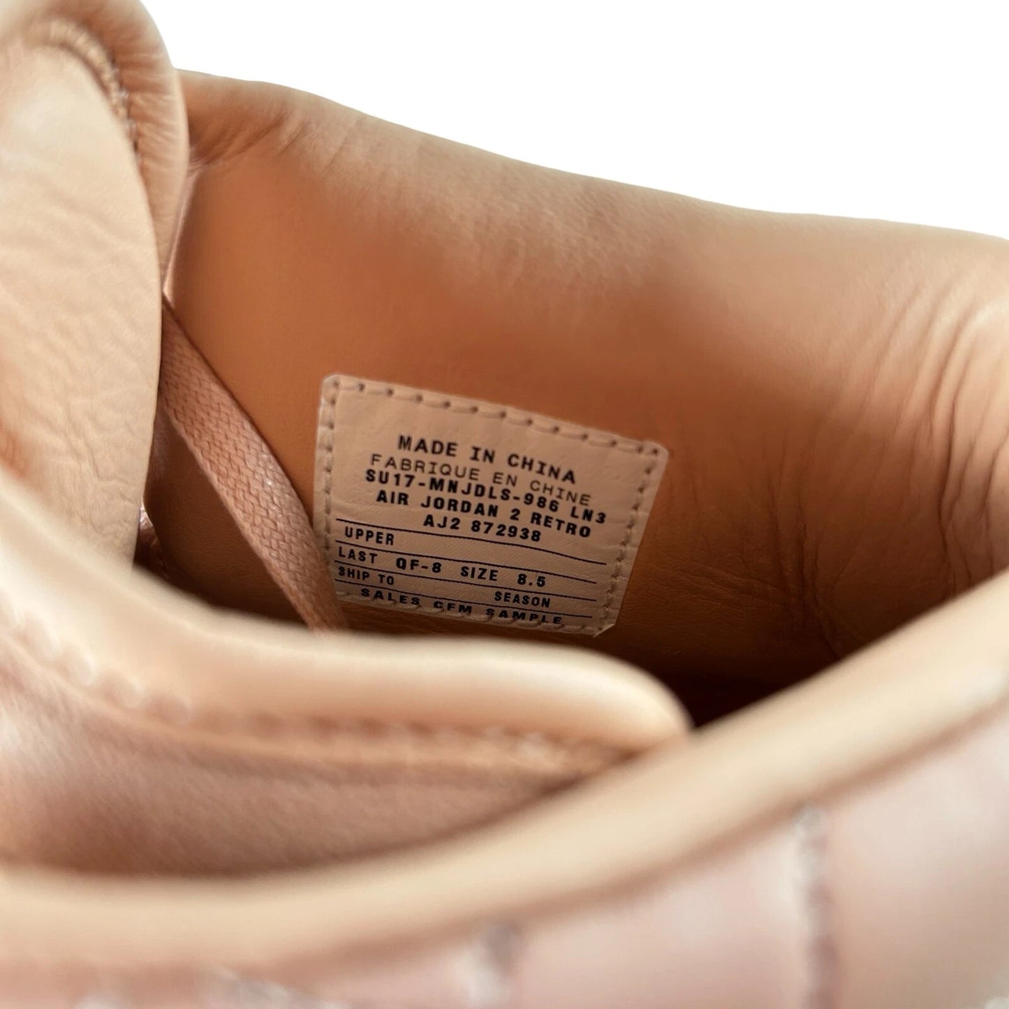 834825 805 Jordan 2 Retro Just Don Arctic Orange SAMPLE [CONDITIONAL] - 8.5 M (Soles Yellowing) (Replace Box)