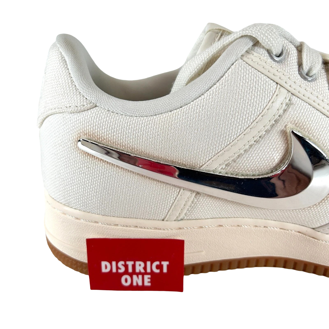 AQ4211 101 Nike Air Force 1 Low Travis Scott Sail - 11.5 M (Discoloration Around Swooshes)