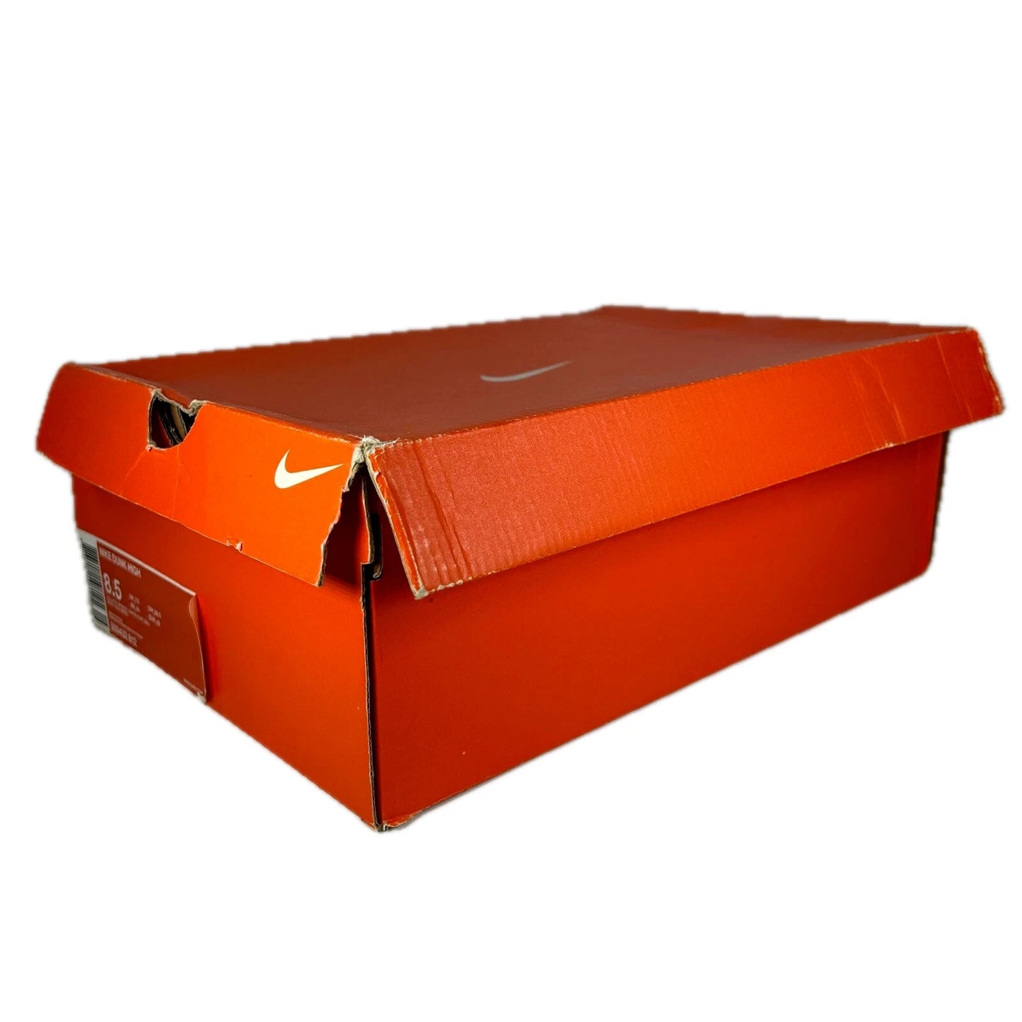 309432 812 Nike Dunk High College Orange Flint Grey White [USED] - 8.5 M (Used)