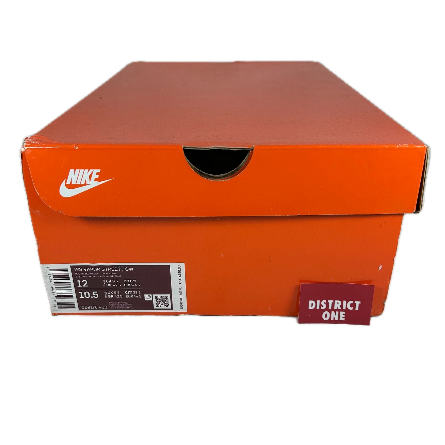 CD8178 400 Nike Vapor Street Off-White Polarized Blue (Women's) [USED] - 12 W (Used)