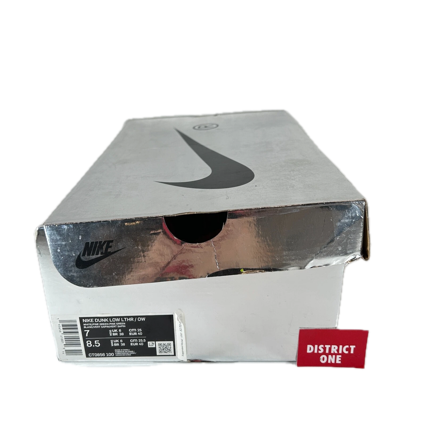 CT0856 100 Nike Dunk Low Off-White Green [USED] - 7 M (Used2)
