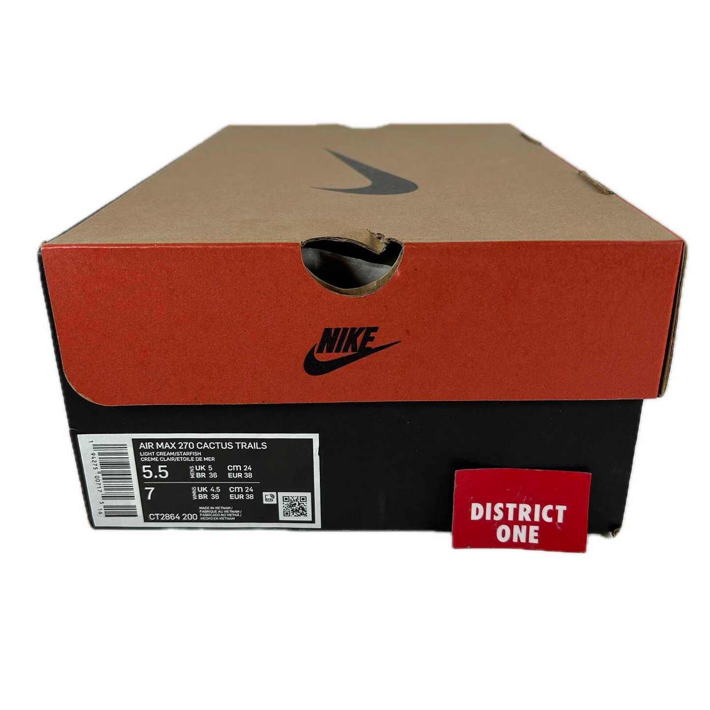 CT2864 200 Nike Air Max 270 React ENG Travis Scott Cactus Trails [USED] - 5.5 M (Used)