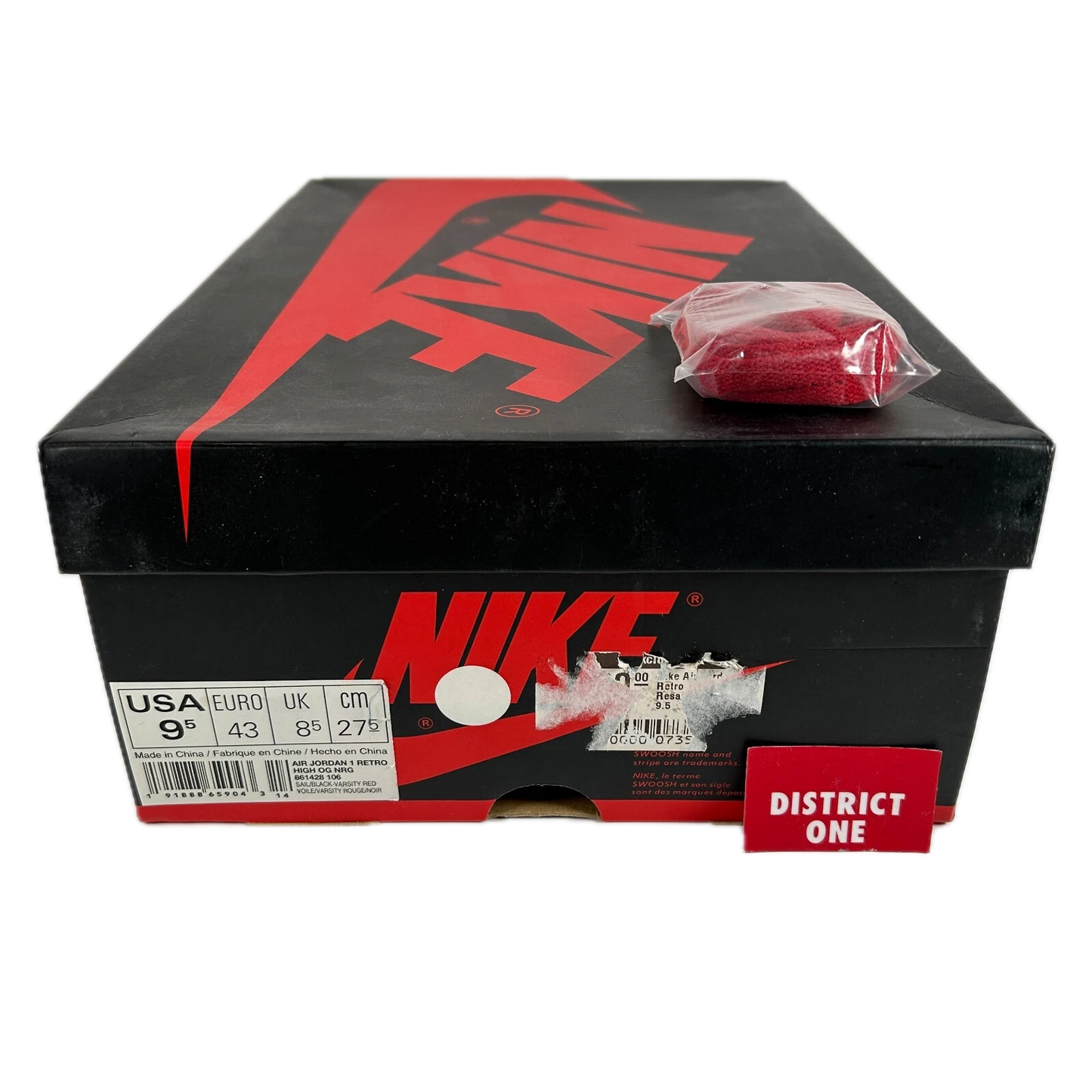 861428 106 Jordan 1 Retro High Not for Resale Varsity Red [USED] - 9.5 M (Used)