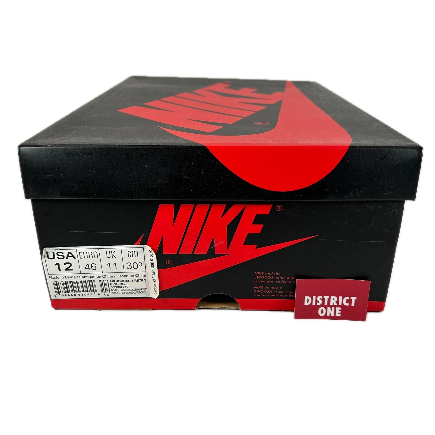 555088 710 Jordan 1 Retro High Wheat [USED] - 12 M (Used2)