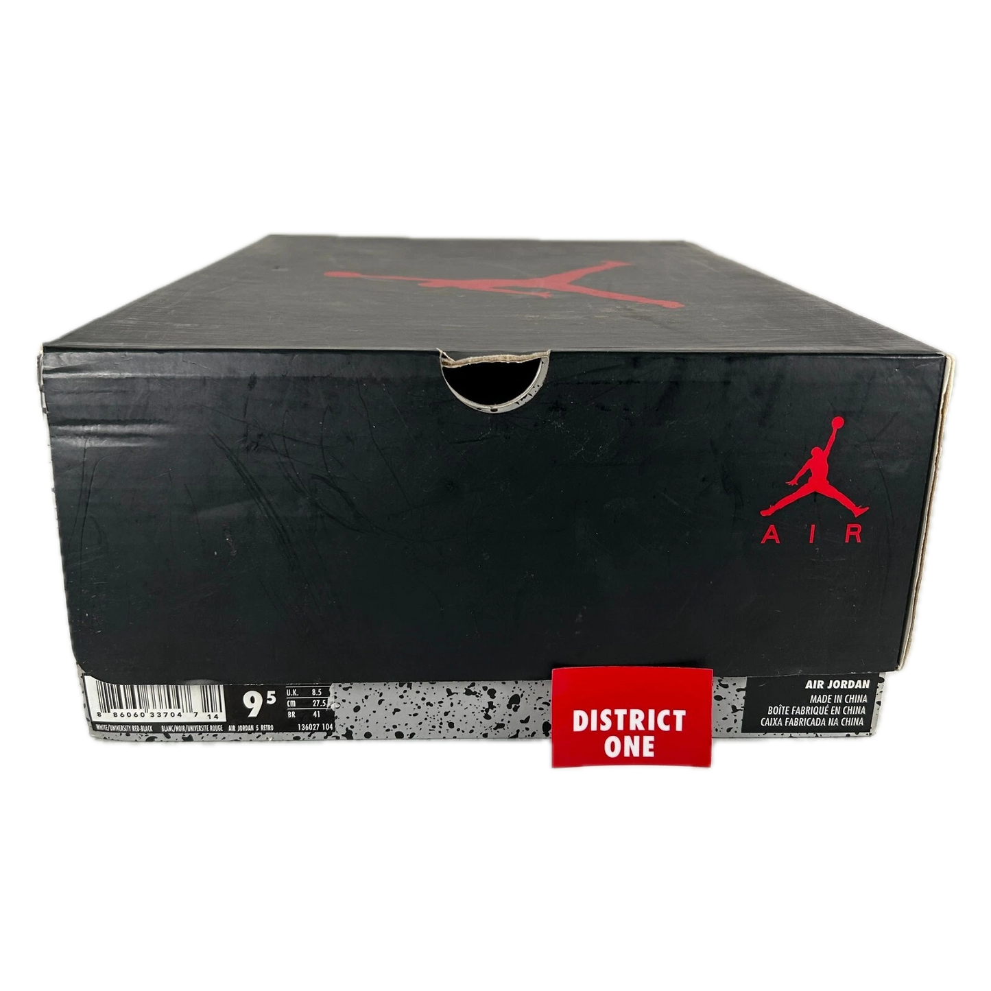 136027 104 Jordan 5 Retro White Cement [CONDITIONAL] - 9.5 M (Yellowing)
