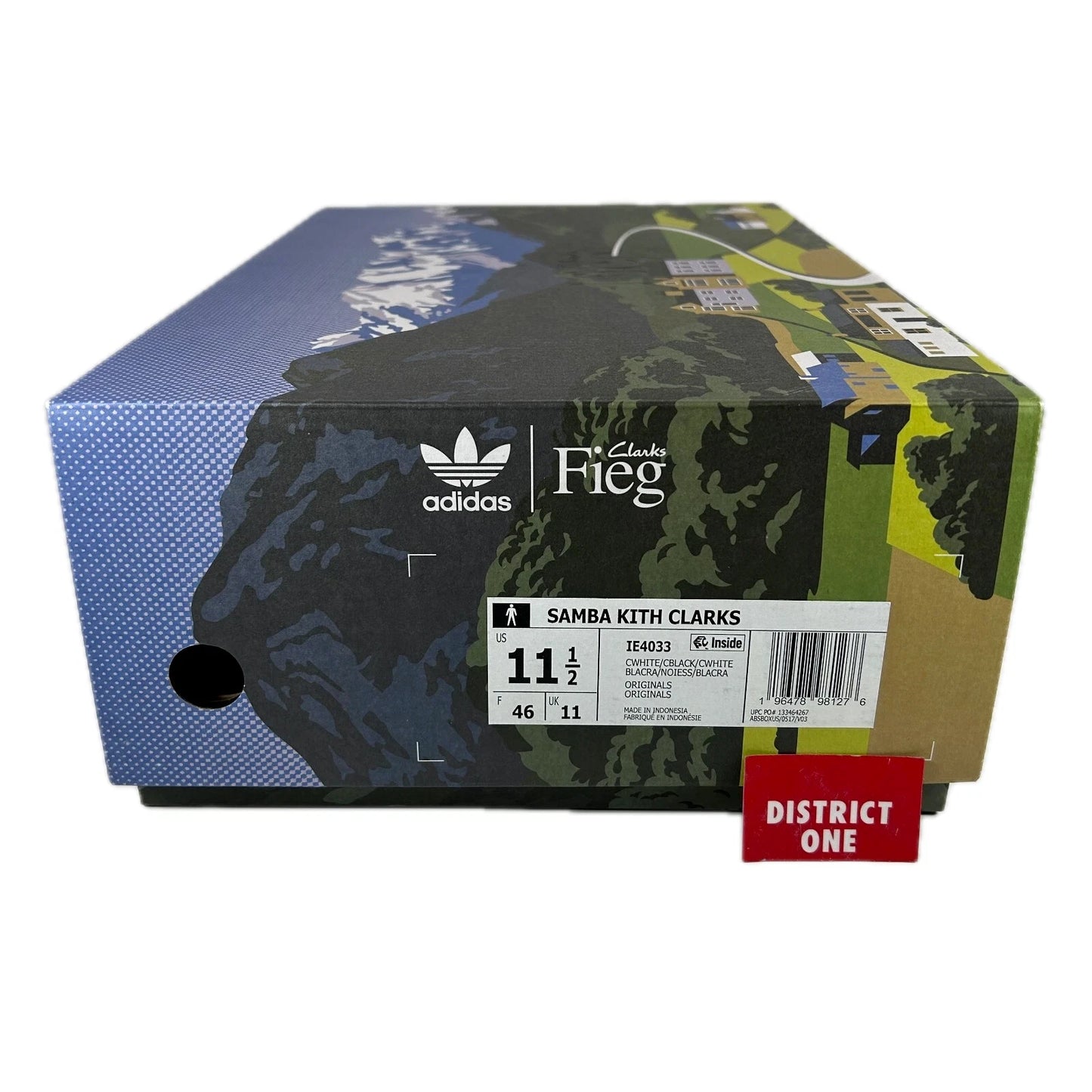 IE4033 adidas Clarks 8th Street Samba by Ronnie Fieg Kithmas White Black [USED] - 11.5 M (Used)