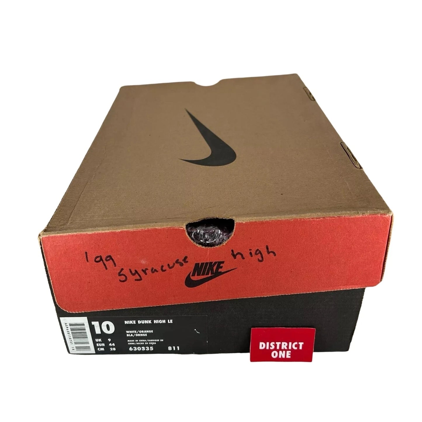 630335 811 Nike Dunk High LE Syracuse (1999) [CONDITIONAL] - 10 M (Yellowing)