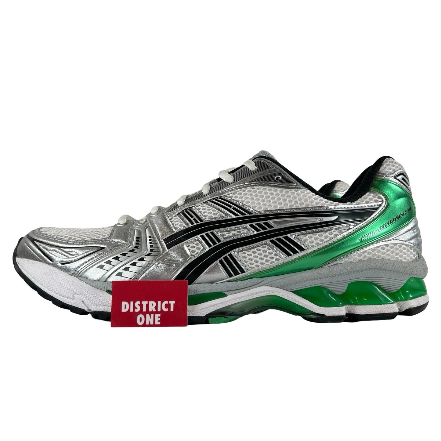 1201A019 110 ASICS Gel-Kayano 14 White Malachite Green [USED] - 13 M (Used) (No Box2)