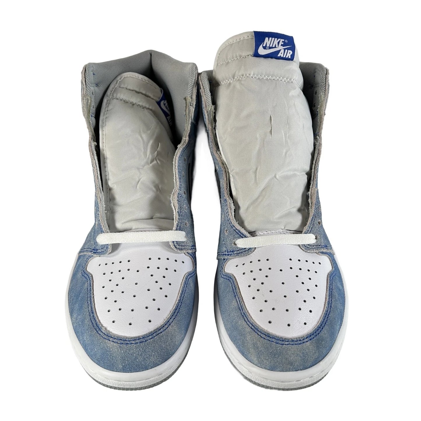 555088 402 Jordan 1 Retro High Hyper Royal Smoke Grey - 12 M (Stain on Tongue) (Replace Box)