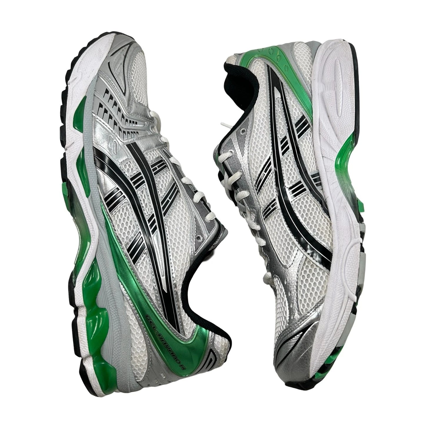 1201A019 110 ASICS Gel-Kayano 14 White Malachite Green [USED] - 13 M (Used) (No Box2)