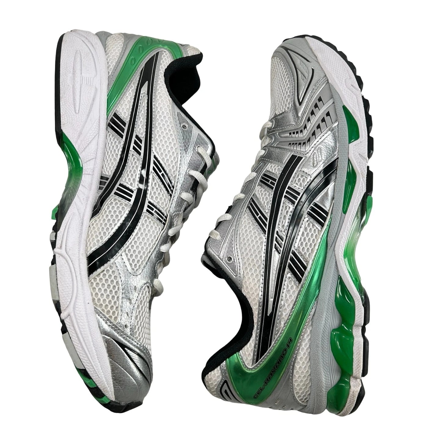 1201A019 110 ASICS Gel-Kayano 14 White Malachite Green [USED] - 13 M (Used) (No Box2)