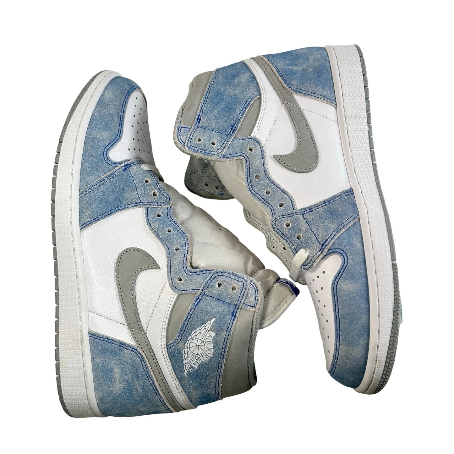 555088 402 Jordan 1 Retro High Hyper Royal Smoke Grey - 12 M (Stain on Tongue) (Replace Box)