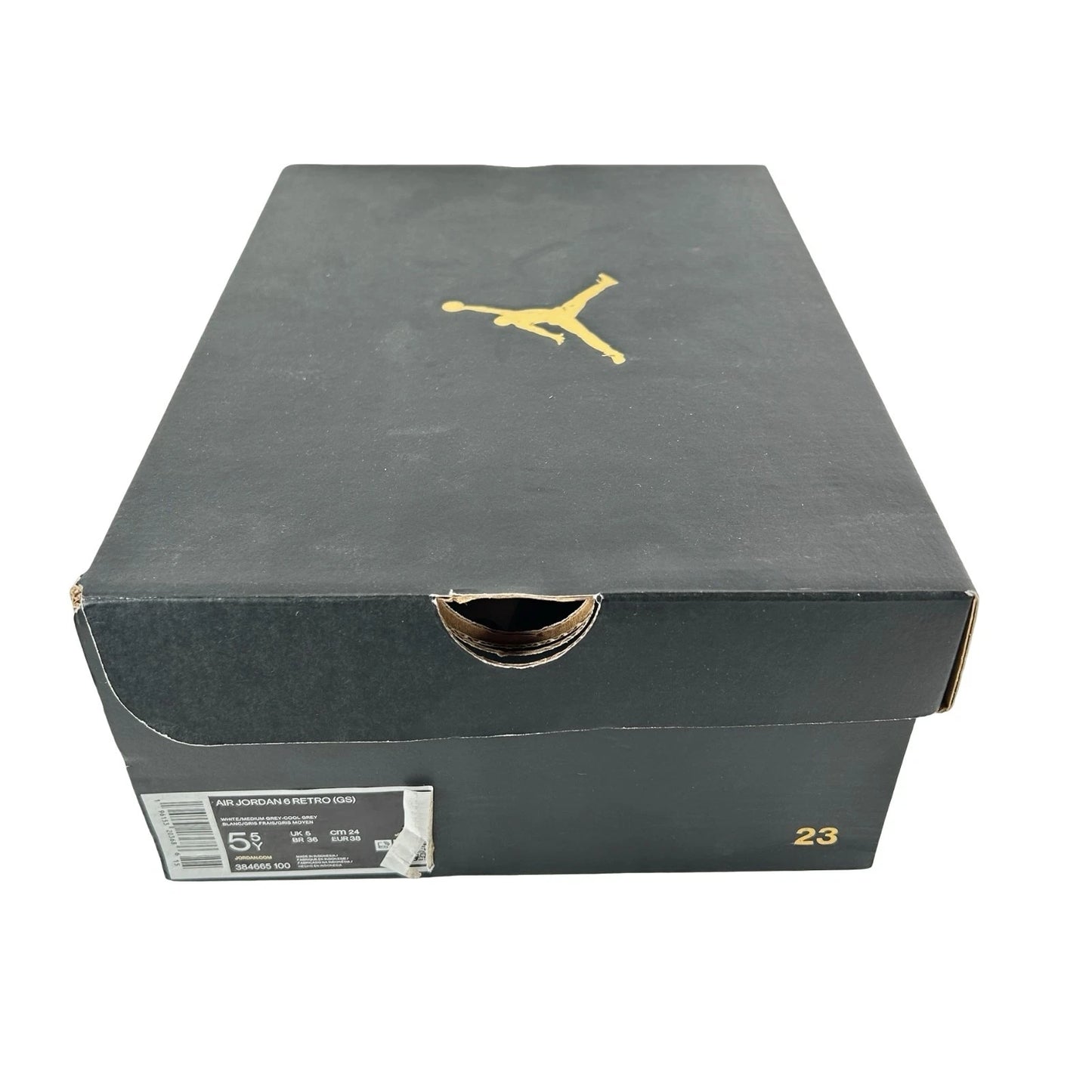 384665 100 Air Jordan 6 Retro Cool Grey (GS) - 5.5 Y (Paint Chipping On Midsoles)