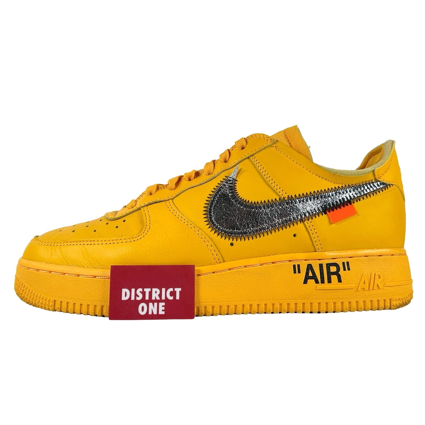 DD1876 700 Nike Air Force 1 Low Off-White ICA University Gold [USED] - 7 M (Used)