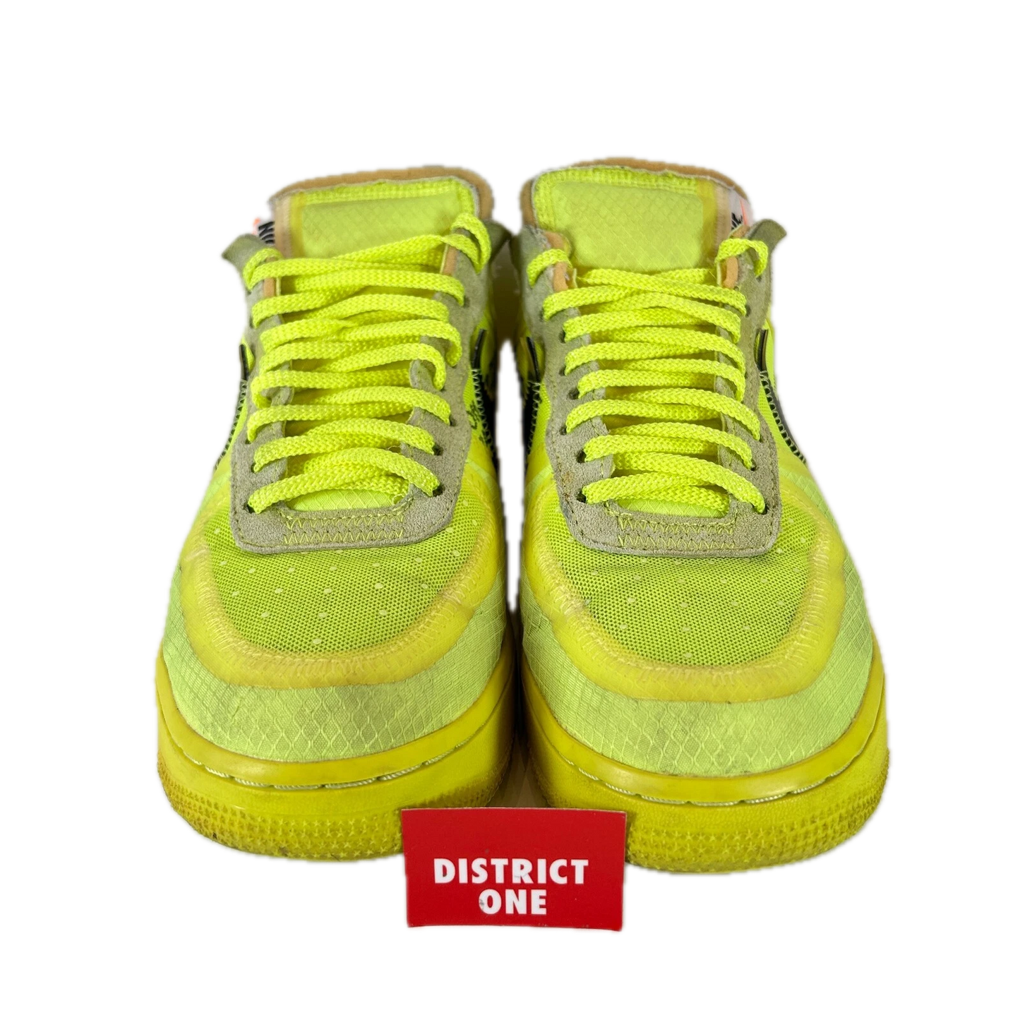 AO4606 700 Nike Air Force 1 Low Off-White Volt [USED] - 7.5 M (Used)
