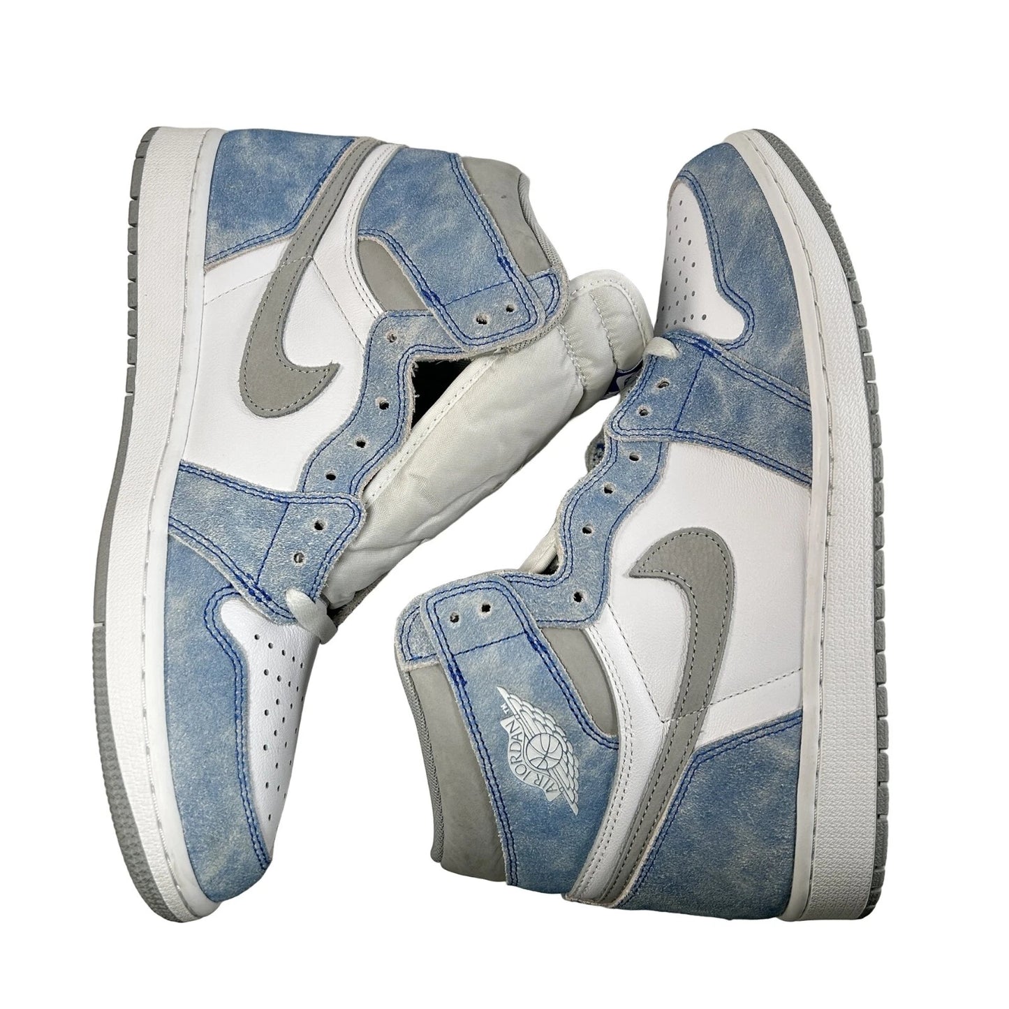 555088 402 Jordan 1 Retro High Hyper Royal Smoke Grey - 12 M (Stain on Tongue) (Replace Box)