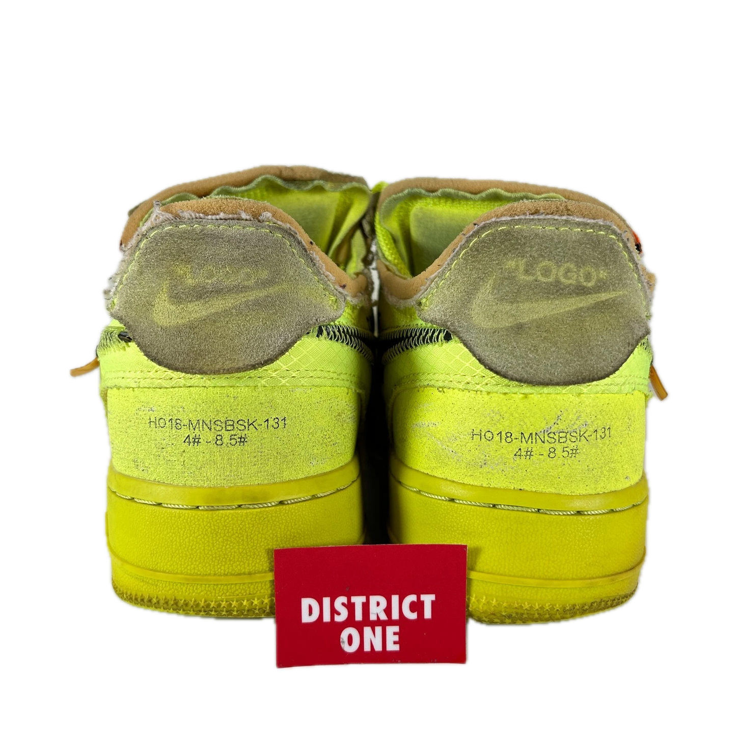 AO4606 700 Nike Air Force 1 Low Off-White Volt [USED] - 7.5 M (Used)