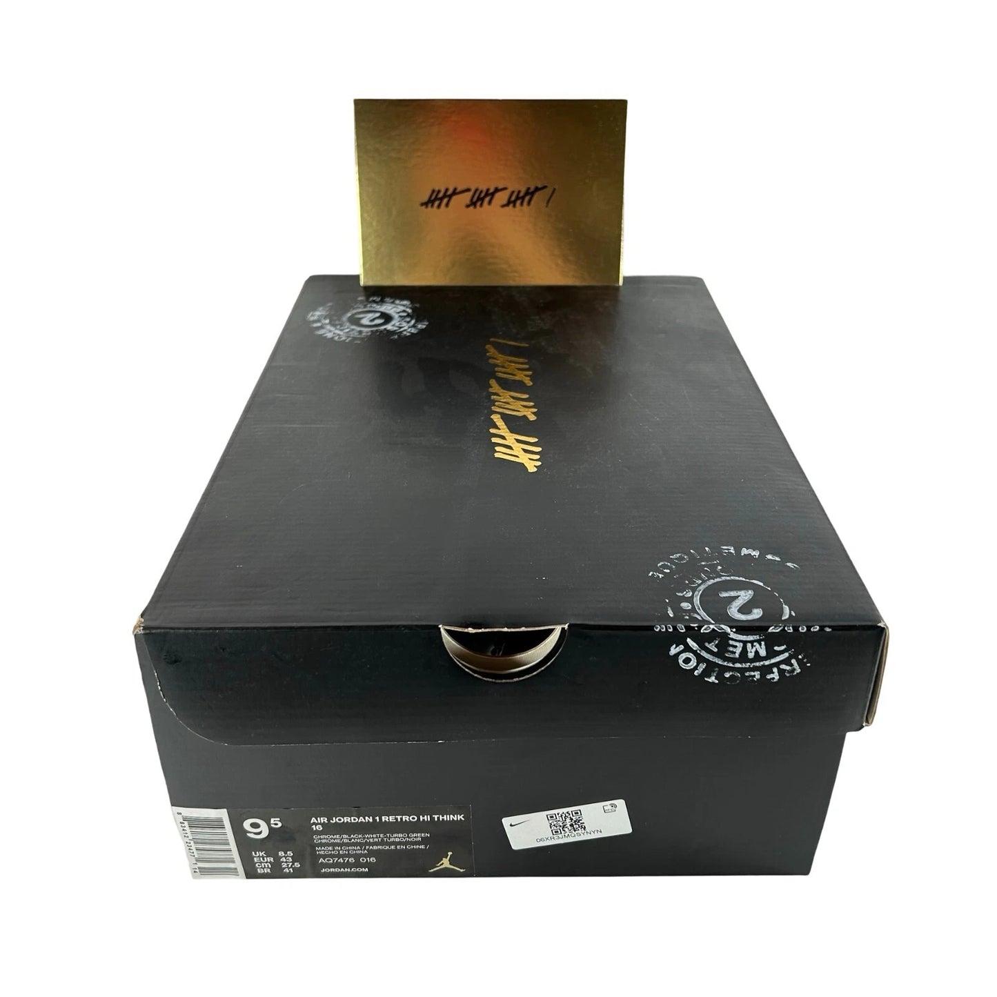 AQ7476 016 Air Jordan 1 Retro High Think 16 Pass the Torch (B-Grade) - 9.5 M (Soles Yellowing) (Scratches on Heels)