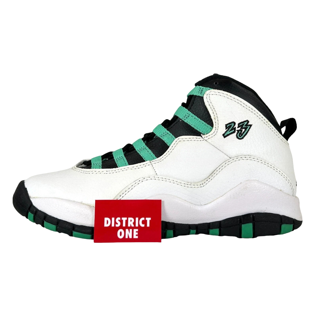 705180 118 Jordan 10 Retro Verde (GS) (2015) - 4.5 Y (Yellowing)