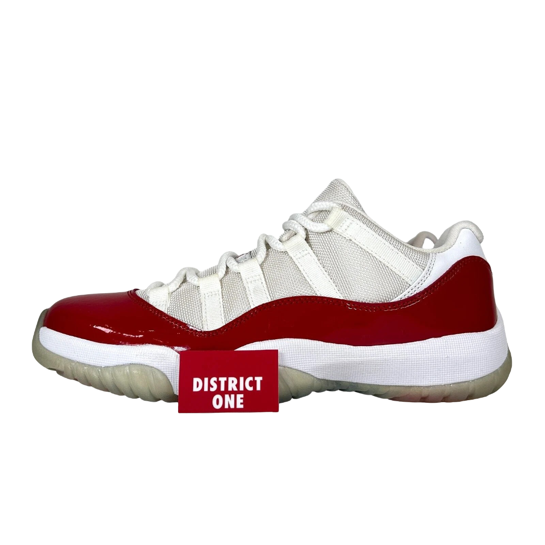 528895 102 Jordan 11 Retro Low Cherry (2016) - 8 M (Yellowing Soles)